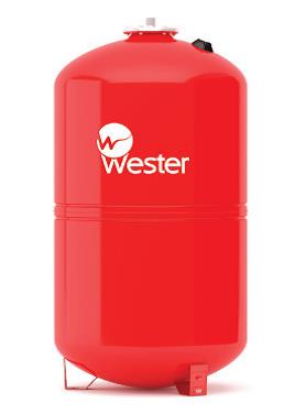 Бак расширительный мембранный для отопления WRV-50 вертикальный красный, 50л, 5 атм, 3/4", 365х555 мм