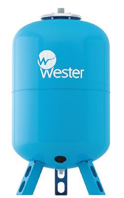 Мембранный напорный гидробак для водоснабжения WAV-200 вертикальный синий, 200л, 10атм, 1"1/4, 580х1120 мм